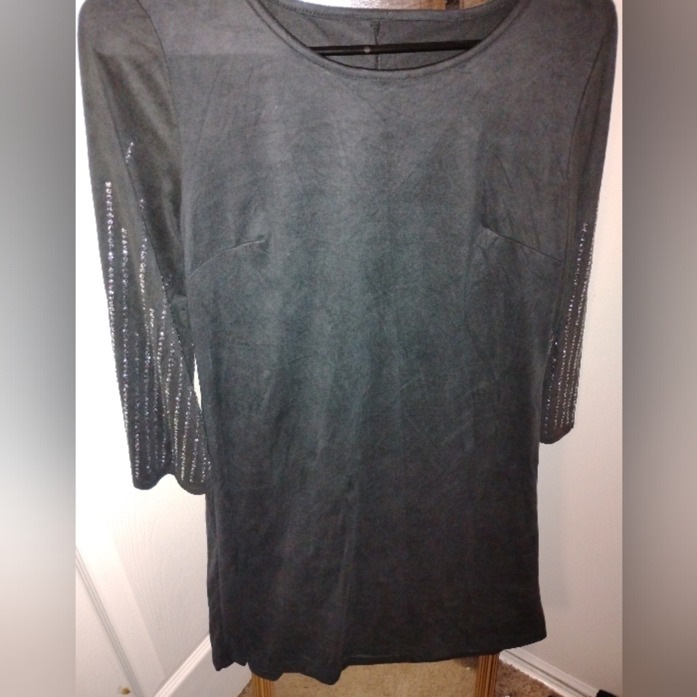 Source Unknown Black Long Sleeve Dress